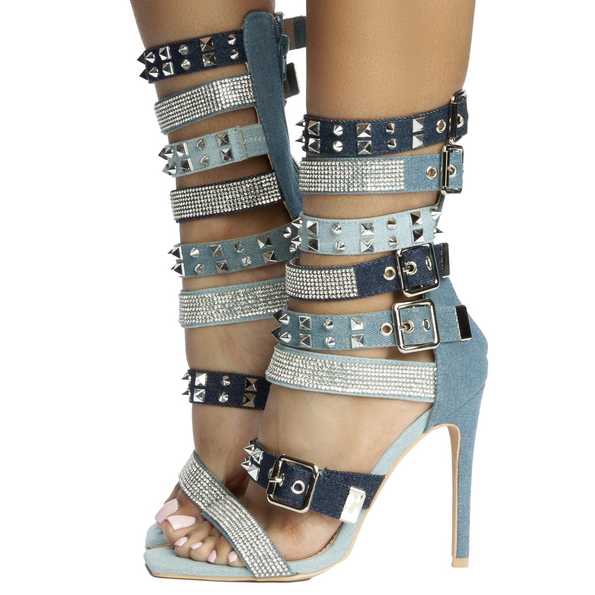 Heels fashion studded