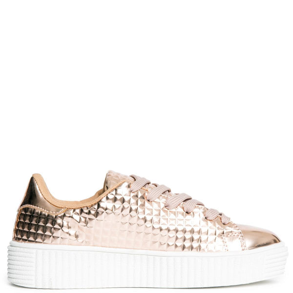 Rose gold platform on sale sneakers