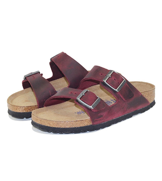 Birkenstock for Women Arizona Oiled Leather Zinfandel Soft