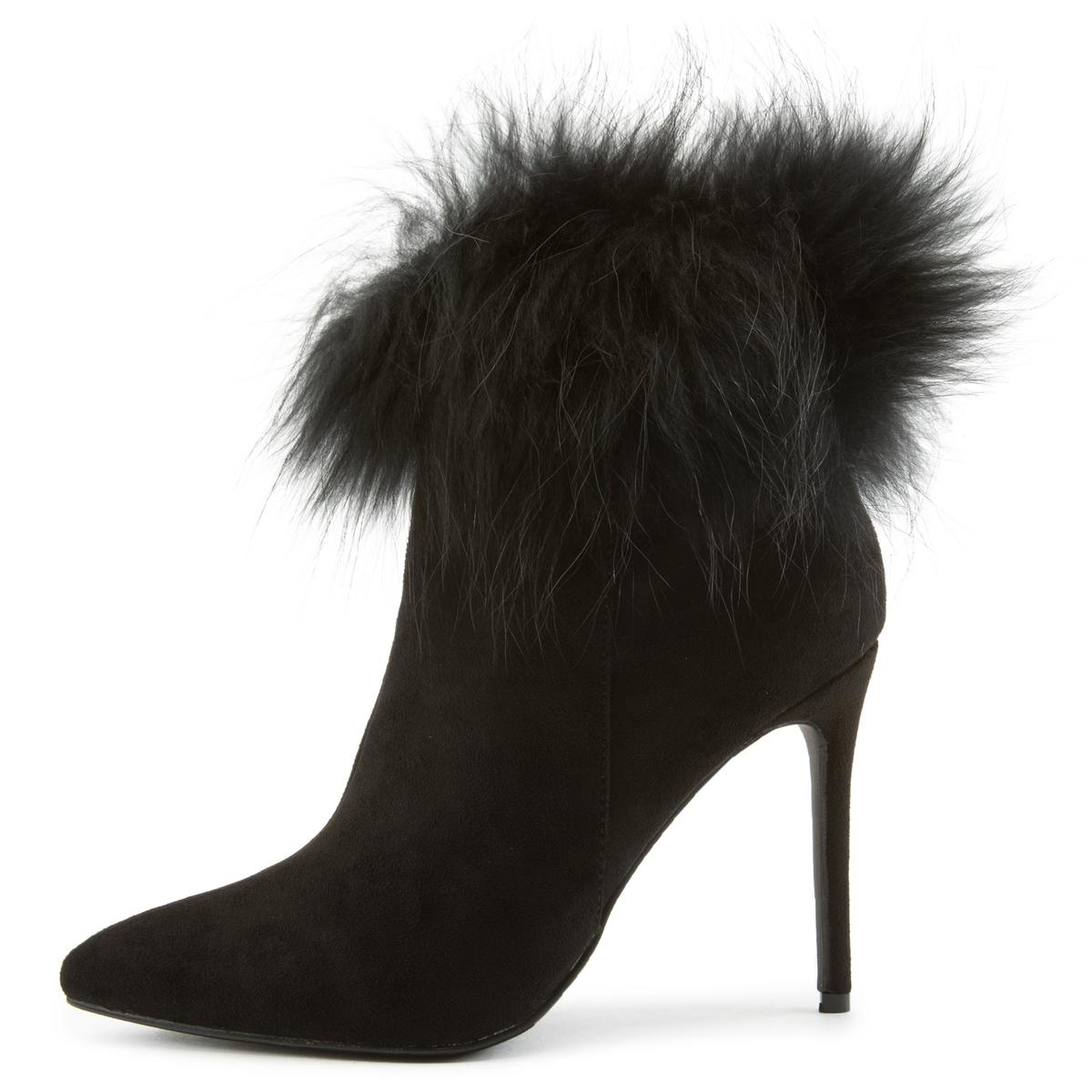 Stallion-1 Fur Heel Booties