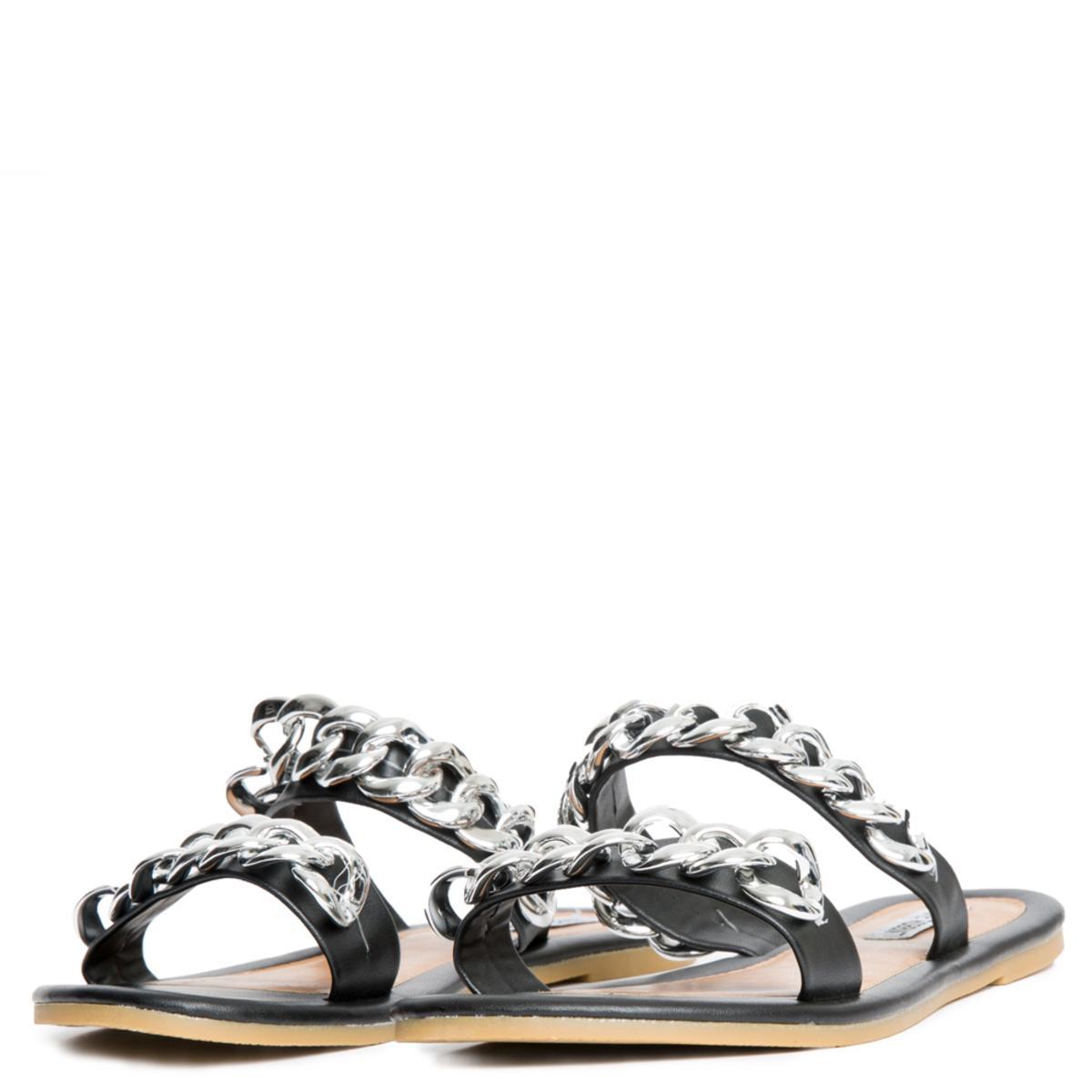 Cape Robbin Leela-8 Black Sandals BLACK