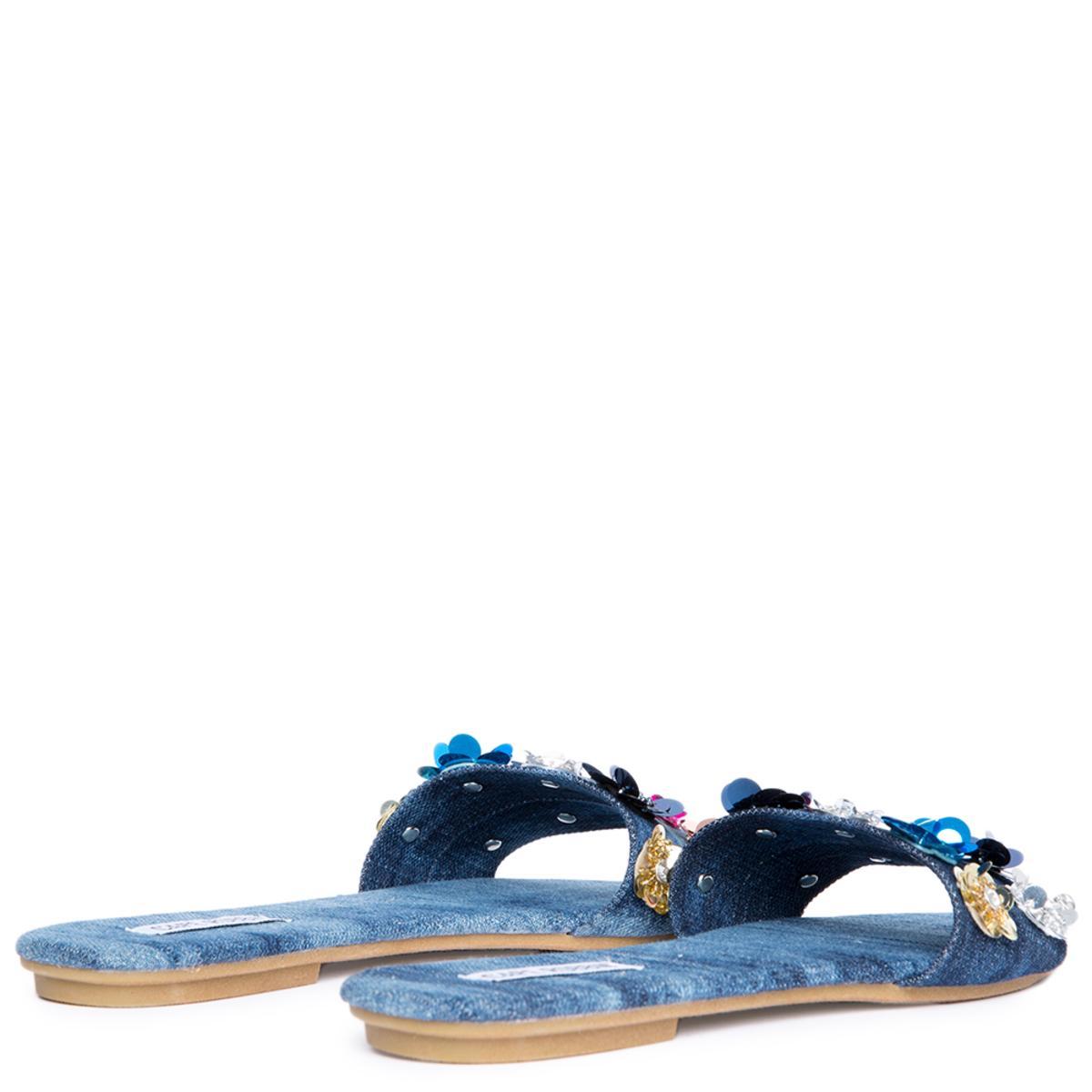 Cape Robbin Sadie-8 Denim Sandal Denim