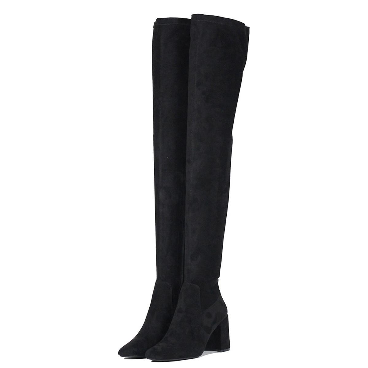 Jeffrey Campbell Cienega Black Heel Boot BLACK TiltedSole