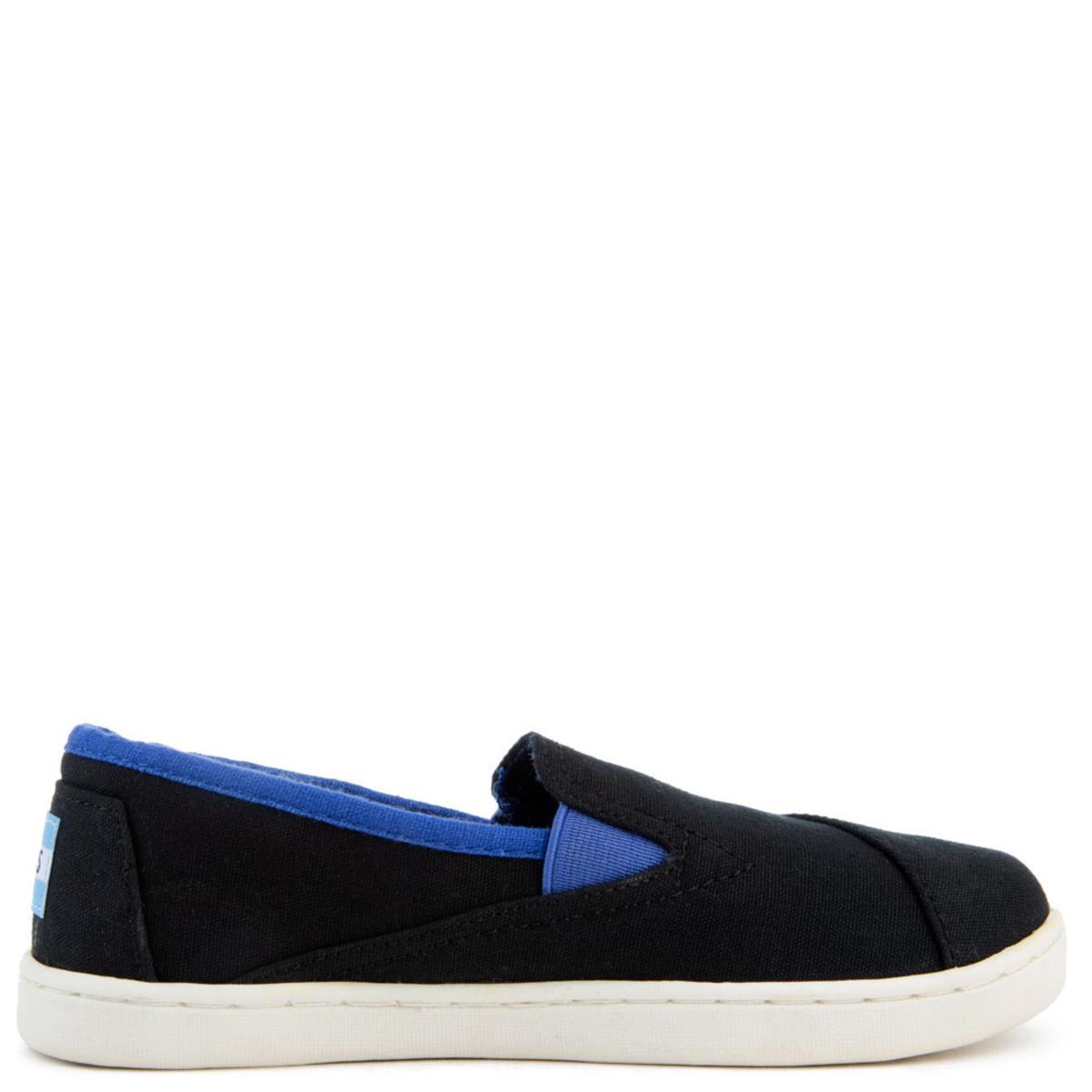 Avalon Black Canvas Slip Ons