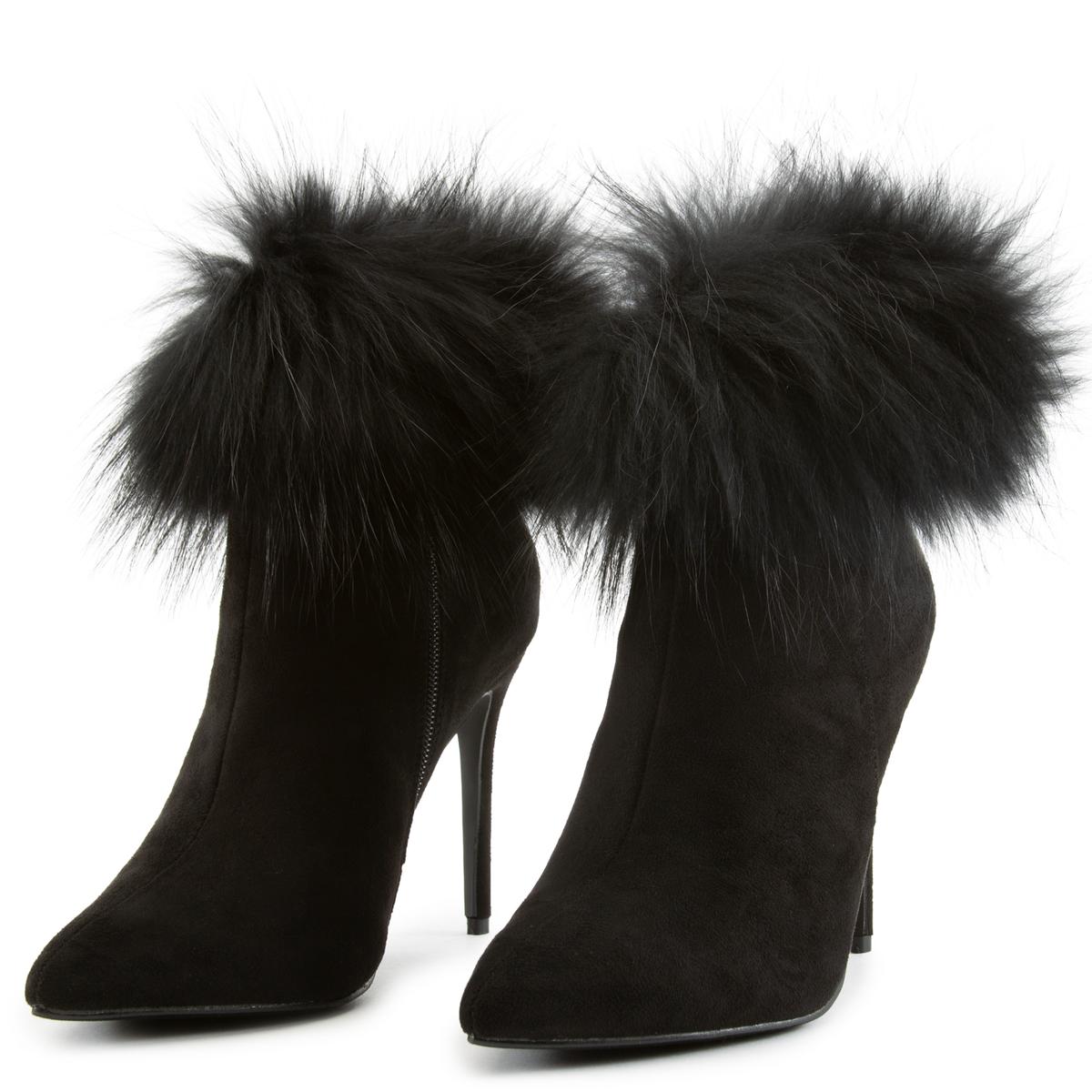 Stallion-1 Fur Heel Booties