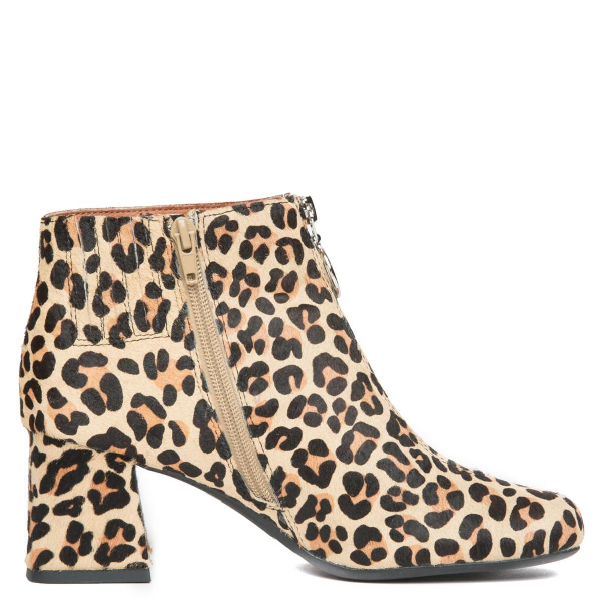 Cheetah heel booties sale