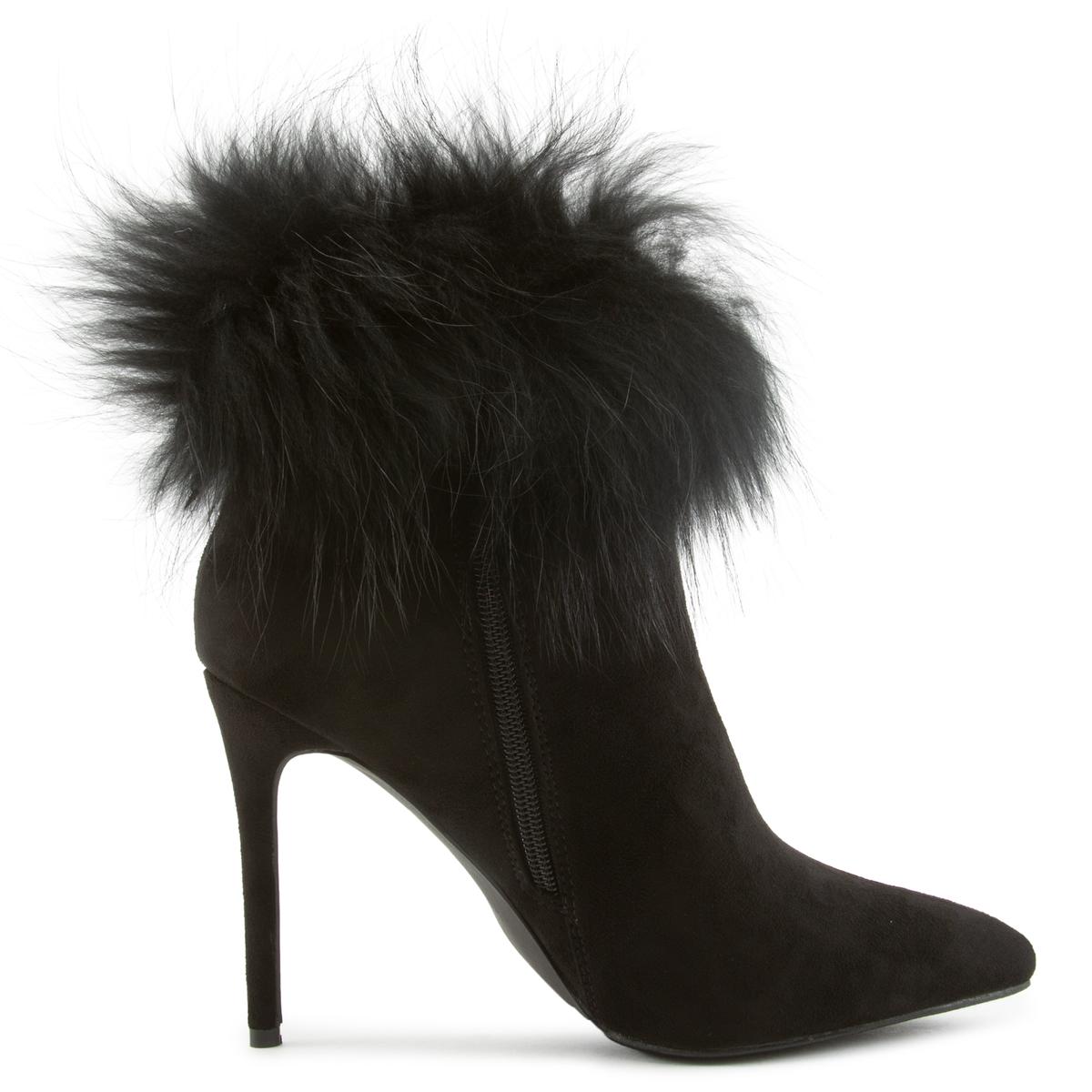 Stallion-1 Fur Heel Booties