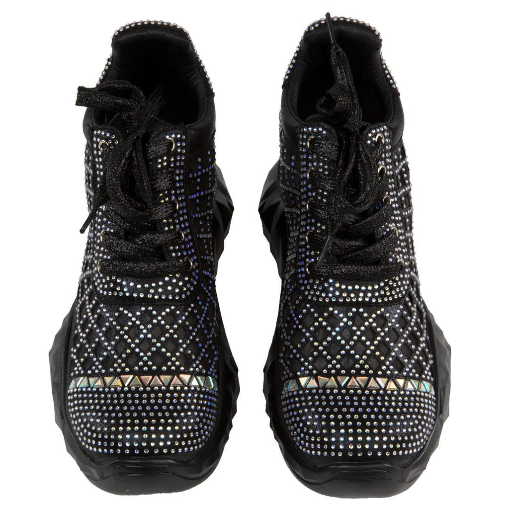 Shimmer-01 Rhinestone Sneakers –